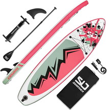 Inflatable Stand Up Paddleboard, Premium SUP Accessories - Backpack, Paddle, Pum - £227.41 GBP