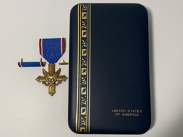 U.S. ARMY, Distinguished Service Cross, Cased, with Ribbon and Lapel Button - $85.00