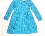 Cat and Jack Girls Long Sleeve Dress (Size XXL / 18) AQUA MOON ~ NEW SEA... - $9.50