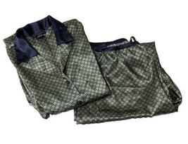 Jones New York Women’s Pajama Set Sz M Black Brown Gray Silky Smooth Com... - £15.12 GBP