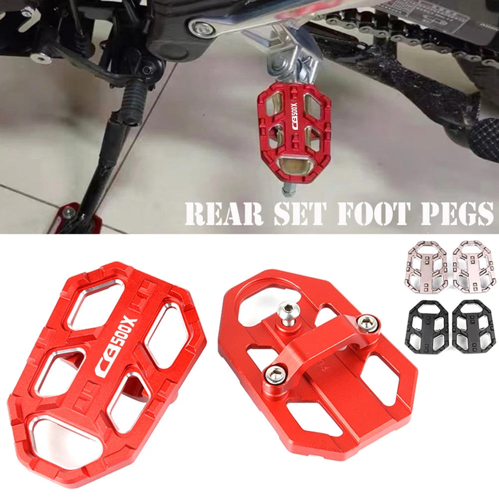 Le foot pegs cb 500x front footpegs footrests pedal enlarger for honda cb500x cb500 cb5 thumb200
