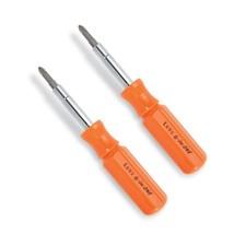 Lutz 6-in-One Pocket Size Orange Screwdriver, 26030 (Pack of 2) - £15.14 GBP