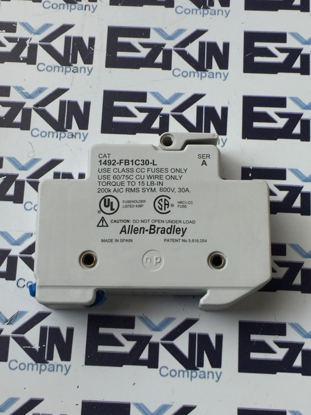 Allen-Bradley 1492-FB1C30-L 1-Pole Fuse Holder 600V 30Amp  - $8.90