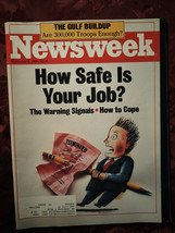 NEWSWEEK November 5 1990 How Safe is Your Job? Persian Gulf Buildup - £6.74 GBP