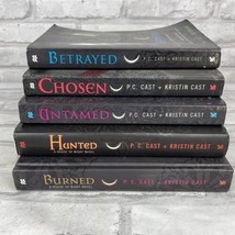 PC Cast &amp; Kristin Cast A House Of Night Novel Series 5 Book Lot HC and Paperback - £16.00 GBP