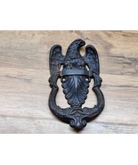 Vintage Cast Iron EAGLE DOOR KNOCKER Standing with Wings Out 6&quot; x 4&quot; - E... - $14.83