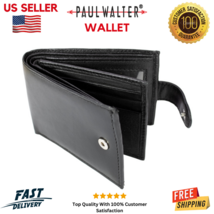 Mens Thin Black Bifold Zipper Wallet Multicard &amp; Coin Pocket,ID Window H... - $12.30