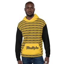 Yellow And Black Royal Unisex Hoodie - £49.57 GBP