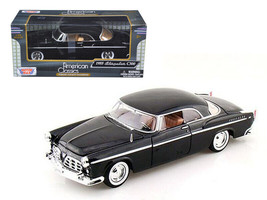 1955 Chrysler C300 Black 1/24 Diecast Car Motormax - £28.97 GBP