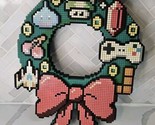 Think Geek 8-bit LED 13&quot; Lighted Foam Christmas Wreath Retro Video Game ... - £31.10 GBP
