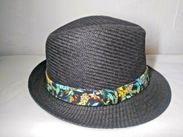 Fedora Style Classy Hat!  Gentleman&#39;s Hat! Tropical Flowers on band - Fast Ship! - $6.95