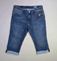 Mavi Marcia High Rise Capri Jeans Women&#39;s Size 33 Medium Blue Supersoft ... - $21.09