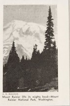 1939 Magazine Photo Mount Rainier in Mount Rainier National Park Washington - £7.79 GBP