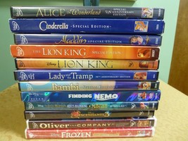Lot of 12 Disney DVDs - See Description for Titles - VG+ to Mint Condition - £28.98 GBP