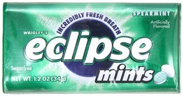 Eclipse Spearmint Sugarfree Mints,1.2-Ounce Boxes (Pack of 8) - £31.46 GBP