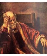 Rembrandt 1944 An Old Jew Seated Portrait Color Plate Phaidon Print DWU10 - $1,834.22 MXN