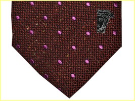 Versace Men&#39;s Tie Tweed Silk Made In Italy! Bargain Price! VE09 T0P - £49.38 GBP