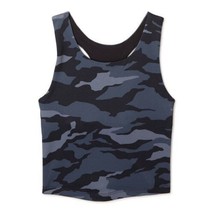 Athletic Works Girls Longline Bra Tank Top Black Camo Size S (6-6X) - £12.52 GBP