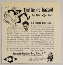 1951 Print Ad H-I Horrocks-Ibbotson Bamboo Fly Fishing Rods Utica,New York - £7.11 GBP