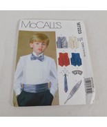McCalls M7223 Sew Pattern Boys Sz 7 8 10 12 Lined Vests Cummerbund Bow N... - £6.14 GBP