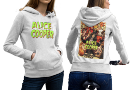 Alice Cooper High-Quality Women&#39;s White Hoodie - £27.52 GBP