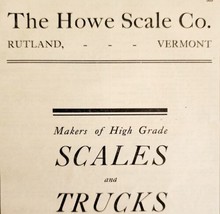 The Howe Scale Co Trucking Weight 1910 Advertisement Rutland Vermont ADBN1eee - £23.53 GBP