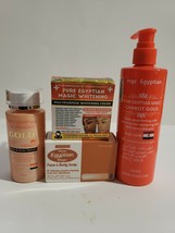 Pure Egyptian whitening carrot gold body Lotion, face cream ,serum and soap - $100.00