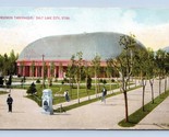 Mormon Tabernacle Salt Lake Città Utah Ut 1909 DB Cartolina Q12 - $3.02