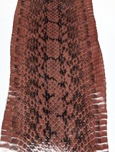 Unbleached Elaphe Snake Skin Leather Snakeskin Craft Supply Glossy Brown - $270.12 MXN+