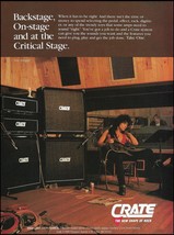 Steve Lynch 1989 Crate G120 CXL guitar stack amp ad Lions Share Studio - $4.23