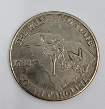 South Carolina CC The Palmetto State Commemorative Silver Coin 1788 1.5&quot;... - £7.90 GBP