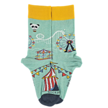Circus Scene Roller Coaster Socks from the Sock Panda (Adult Small) - $7.92