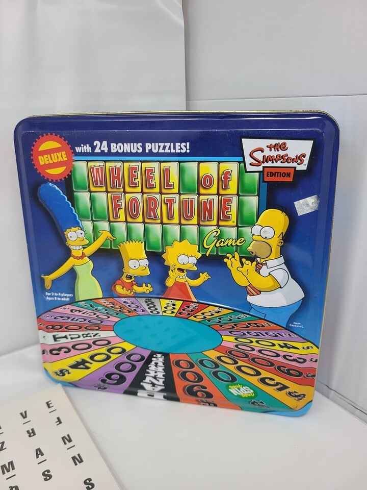 The Simpsons Deluxe Wheel of Fortune Game (Tin Box) Item image 7