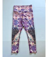 EVCR Yoga Elephant Rhapsody Leggings High Rise Stretch Boho Size M - $434.22 MXN