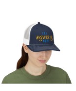 The Answer Is Nope Snapback Trucker Cap Embroidered Hat - $26.00