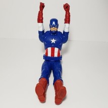 2014 Hasbro Marvel Titan Hero Series Captain America 12&quot; Figure No Shield Loose - £6.61 GBP