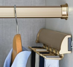 Custom Cut-to-Size Concave Closet Rod | Made-to-Order Wardrobe Hanging R... - $43.97+