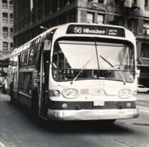 1970s Chicago Transit Authority CTA #1152 Milwaukee Jeff Pk Station B&amp;W Photo - £7.58 GBP