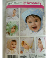 Simplicity 3840 Pattern Baby Bonnets Hat Shirley Botsford  S-M-L All siz... - £5.52 GBP