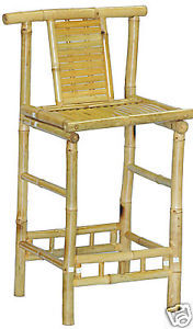 Bamboo Tiki Bar Stools Patio Deck or Indoor Set of 2  - $265.00