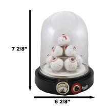 Occult Wicca Witchcraft Eyeballs Mound of Eyes In LED Light Cloche Glass Dome - £35.96 GBP