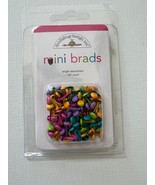 Mini Brads Bright Assortment. 100 Count. Doodlebug Designs - $5.95