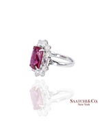 Platinum Ruby Diamond Ring Womens Size 6.75 Cocktail Mozambique - $50,886.00