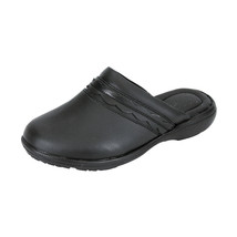  24 HOUR COMFORT Maura Women Wide Width Durable Cushioned Leather Mule S... - $39.95