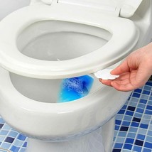 2pcs Self Adhesive Sanitary Hygiene Toilet Seat Cover Lifter Lid Handle White US - £6.08 GBP