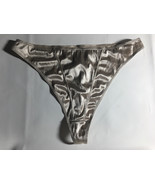 XL/8 Vintage Gilligan &amp; O&#39;Malley Satin Stretch Lo Rise Thong Bikini Panties - $32.83 CAD