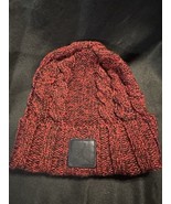 Jordan Red Black Cable Knit Beanie Hat | Jumpman Patch | One Size Unisex - $18.66 CAD