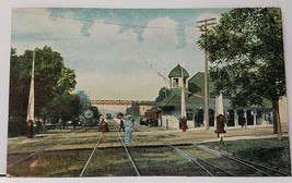 Petoskey Michigan Railroad Suburban Station &amp; Parks 1911 Ann Arbor Postcard H18 - £12.56 GBP