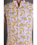 Super Massive Sz M Short Sleeve Slim Fit Shirt Banana Pink Summer Top - $16.11