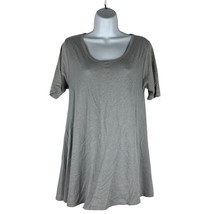 LuLaRoe Heather Gray Short Sleeve A-Line Tunic Dress XXS Polyester &amp; Spa... - $18.50